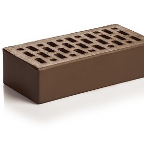Кирпич облицовочный клинкерный Шоколад пустотелый | 250x120x65 | МАГМА
